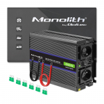 Qoltec Monolith 3000 MS Wave Voltage Converter | 12V to 230V | 1500/3000W | USB