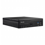 Shuttle Slim PC DH610 , S1700, 1x HDMI, 2x DP , 1x 2.5", 2x M.2, 2x LAN (Intel 1G + 2.5G), 2x COM, 24/7 permanent operation, incl. VESA