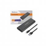 Qoltec 50312 storage drive enclosure SSD enclosure Black M.2