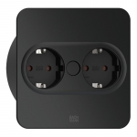 Bachmann 946.101 socket-outlet 2 x Type F Stainless steel