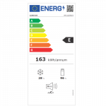 Gorenje | Refrigerator | RF212EPW4 | Energy efficiency class E | Free standing | Double Door | Height 117 cm | Fridge net capacity 96 L | Freezer net capacity 28 L | 36 dB | White