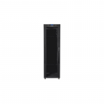 Lanberg | Rack cabinet 19" free-standing 42U/600x800 (flat pack) with glass door, LCD | FF01-6842-12BL | Black