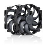 NF-A14x25r G2 PWM Sx2-PP chromax.black - dual fan set, black