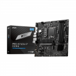 MSI | PRO B760M-P DDR4 | Processor family Intel | Processor socket  LGA1700 | DDR4 DIMM | Memory slots 4 | Supported hard disk drive interfaces  SATA, M.2 | Number of SATA connectors 4 | Chipset Intel B760 | mATX
