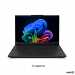 Lenovo ThinkPad T16 G5 AMD | Black | 16 " | IPS | WUXGA | 1920 x 1200 pixels | Anti-glare | AMD Ryzen AI 5 PRO | 440 | 16 GB | SODIMM DDR5 | Solid-state drive capacity 512 GB | AMD Radeon 840M Graphics | Windows 11 Pro | 802.11be | Bluetooth version  ...