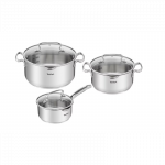 TEFAL | Cookware set | G719S674 Duetto+ | Stainless steel | Dishwasher proof | Lid included | Stainless steel