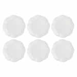 Set of 6 Villadeifiori dinner plates - White, 26 cm