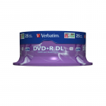 DVD+R Verbatim 8.5GB X8 Double Layer (25 Cake)