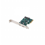 Lanberg PCI-Express X1 Card to 2X USB-C 3.2 GEN 2X1 Low profile | PCE-UC3-002