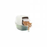 ROTHO Bailey Hooded litter box Green, White