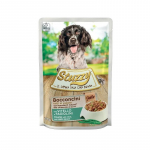 STUZZY Chunks with veal and green beans - wet dog food - 100 g