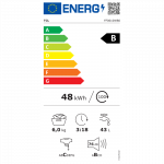 TCL Washing machine | FF0610WB0 | Energy efficiency class B | Front loading | Washing capacity 6 kg | 1000 RPM | Depth 45 cm | Width 60 cm | LED | Steam function | White