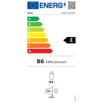 Midea Refrigerator | MDRD143FGE01 | Energy efficiency class E | Free standing | Larder | Height 86 cm | Fridge net capacity 93 L | 39 dB | White