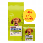 PURINA Dog Chow Adult Lamb - dry dog food - 14 + 2,5kg