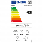 INDESIT | Washing machine | BWSA 61294 W EU N | Energy efficiency class C | Front loading | Washing capacity 6 kg | 1151 RPM | Depth 42.5 cm | Width 59.5 cm | Display | Big Digit | White