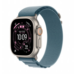 Apple Watch Ultra 3 GPS + Cellular 49mm Natural Titanium Case with Light Blue Alpine Loop - Small