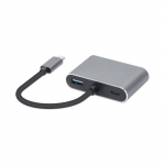 iBox IUHCHDVGA USB Type-C Hub 4-in-1 USB 3.0 + PD 100W + HDMI 4K 30Hz + VGA Full HD