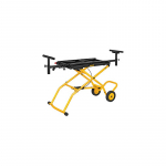 DW Workstation with wheels for mitre saw