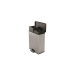 CURVER PEDAL WASTE BIN 26L+26L /IML METALLIZED