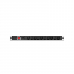 LANBERG PDU RACK POWER STRIP (1U,10A,7X IEC C13,2M)