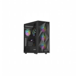 GENESIS DIAXID 605 ARGB MIDI TOWER CASE WITH USB-C WINDOW BLACK