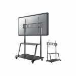 NEWSTAR MOBILE FLAT SCREEN FLOOR STAND (STAND+TROLLEY) (HEIGHT: 137-162 CM) BOX 1/2 60-105" BLACK