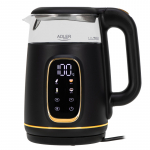 Adler Kettle with LED Display | AD 1305 | Electric | 2200 W | 1.7 L | Plastic | 360&deg; rotational base | Black/Gold