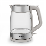 Tefal Glass Kettle KI605B30 electric kettle 1.7 L 2200 W Grey, Silver, Transparent