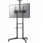 NEOMOUNTS BY NEWSTAR MOBILE FLOOR STAND INCL. AV- AND CAM SHELF (HEIGHT ADJUSTABLE: 128,5-145 CM)