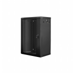 Lanberg WF01-6418-10B rack cabinet 18U Wall mounted rack Black