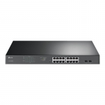 TP-LINK | Switch | TL-SG1218MPE | Web Managed | Rackmountable | Gigabit Ethernet (copper) ports quantity 16 | SFP ports quantity 2 | PoE+ ports quantity 16 | 36 month(s)