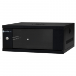 EMITERNET Light, undivided hanging cabinet 19'' 4U, sheet metal/glass door, 550&times;450&times;230mm width/depth/height. EM/SH02B5404-08