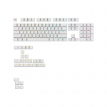 Glorious GPBT Backlit Keycaps, ANSI Layout (US), PBT, Dye-Sub - White