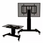 NEWSTAR MOTORISED MOBILE FLOOR STAND (90&deg; TILT) - VESA 200X200 UP TO 800X600 42-100" BLACK
