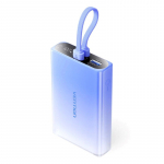 Vention 10000mAh power bank with LED display, USB-C + Lightning + USB-A, 22.5W (blue)