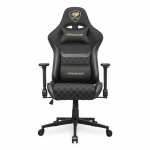 COUGAR Armor One V2 Gold F Gaming Chair, PVC/Fabric, Black
