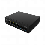 Lanberg Switch Light IndustrialPoE 1xBT 3xAT 2xSFP Din Unmanagment Gigabit Ethernet | ILGE-4P-2S-90 | Unmanaged