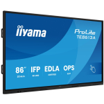 iiyama TE8613A-B2AG Signage Display Kiosk design 2.17 m (85.6") Wi-Fi 500 cd/m&sup2; 4K Ultra HD Black Touchscreen Built-in processor Android 24/7