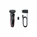 Braun | Shaver | 51-R1000s | Operating time (max) 50 min | Wet & Dry | Black/Red