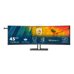 Philips | Curved Business Monitor | 45B1U6900C/00 | 44.5 " | VA | HDR | 32:9 | 75 Hz | 4 ms | 5120 x 1440 pixels | 450 cd/m&sup2; | HDMI ports quantity 2 | Black | Warranty 24 month(s)