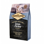 CARNILOVE Salmon and turkey for puppies - dry dog food - 4kg