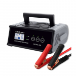 Qoltec Inteligentna mikroprocesorowa ładowarka 12V 24V 25A| Prostownik z funkcją naprawy do akumulatora AGM GEL SLA | LCD
