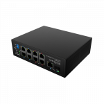 Lanberg Switch PoE 4xBT 4xAT SFP/ETH Din Unmanagment Fast Ethernet | ILFE-8P-1GE-1S-120 | Unmanaged | Din rail, Rack