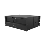 Lanberg 19" Drawer 4U, max load capacity up to 90 kg 4 point assembly | AK-2004-B | 48.26 x 36 x 17.6 cm | Black