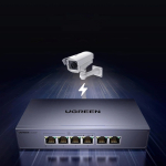 Ugreen 6-port Ethernet switch 1 Gbps with PoE - grey