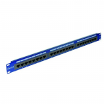 EMITERNET Panel 19", 24xRJ45 UTP cat.6 (1U) with shelf, blue DCN/PPFA-951K-248-C6