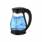 Adler | Kettle | AD 1274 | Standard | 2200 W | 1.7 L | Plastic/Glass | 360&deg; rotational base | Black/ transparent