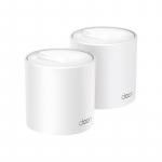 Whole Home Mesh Wi-Fi 6 System | Deco X50 (2-pack) | 802.11ax | 574+2402 Mbit/s | Ethernet LAN (RJ-45) ports 3 | Mesh Support Yes | MU-MiMO Yes | No mobile broadband | Antenna type Internal