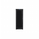 Lanberg | Rack cabinet 19" free-standing 42U/800x800 (flat pack) with glass door, LCD | FF01-8842-12BL | Black