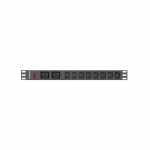 LANBERG POWER STRIP PDU RACK (1U, 16A,2XC19,8XC13)